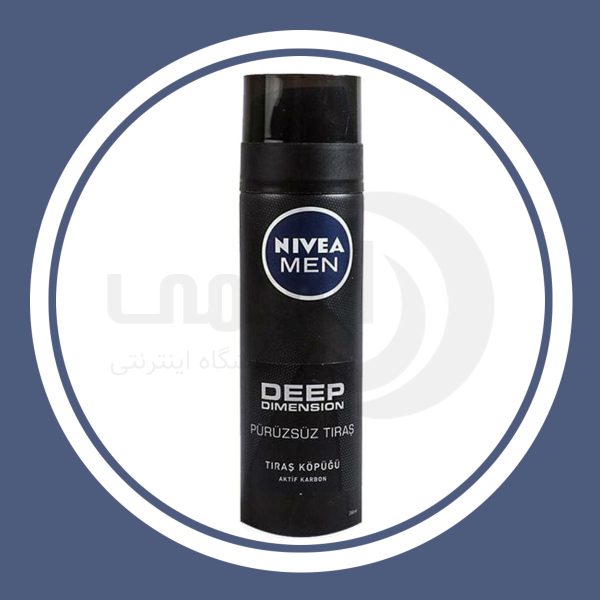 فوم اصلاح صورت نیوا 200میل Nivea Men Deep Dimension