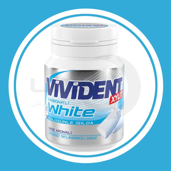 آدامس ویویدنت بشکه ای 67گرم Vivident White