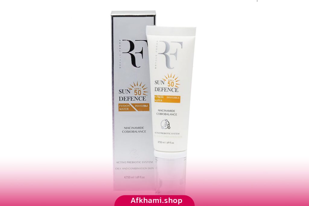  کرم ضد آفتاب بی رنگ فیوژن واتر آر اف SPF50